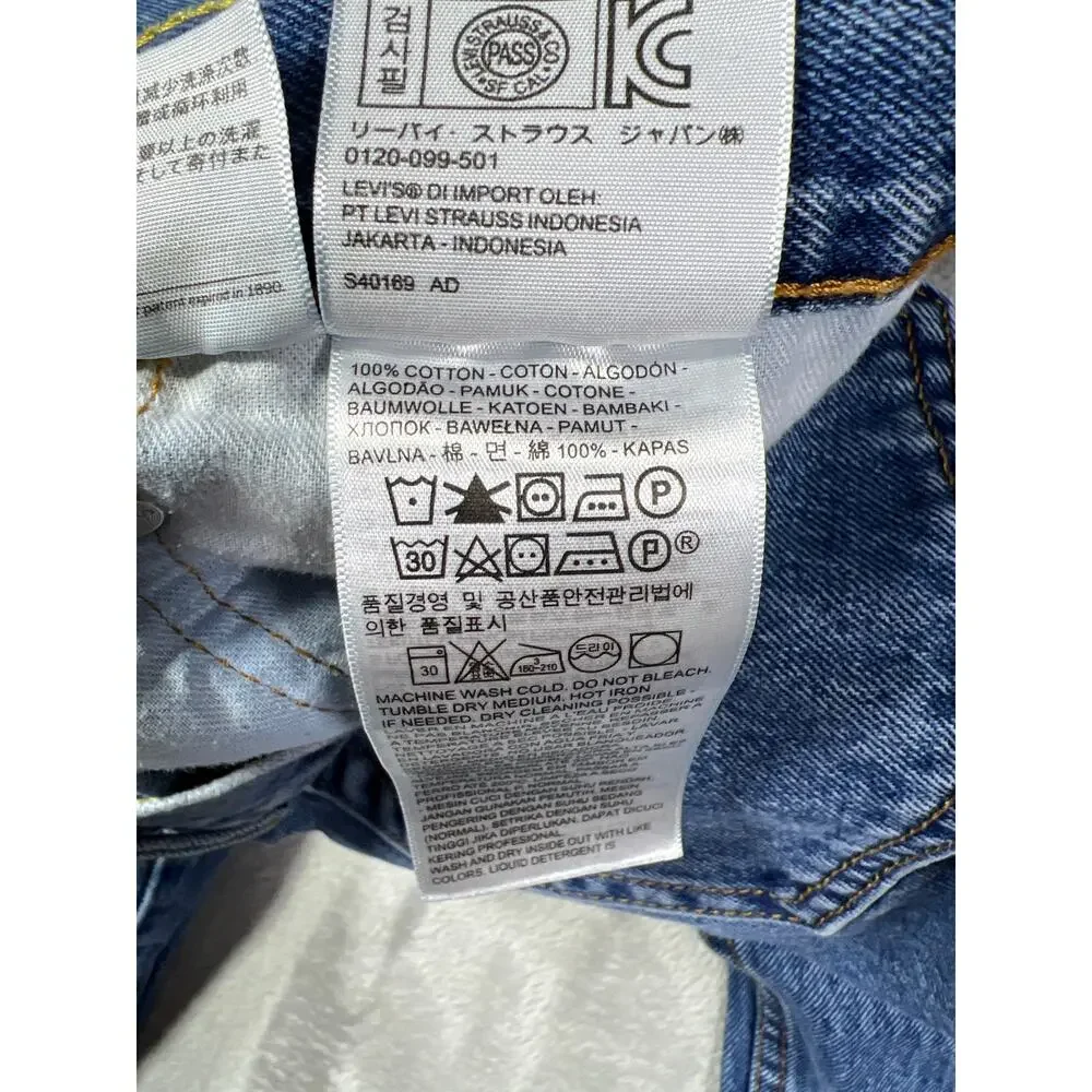 Levi’s 505 Blue Jeans 36x30 Straight Leg Classic Denim 100 Cotton